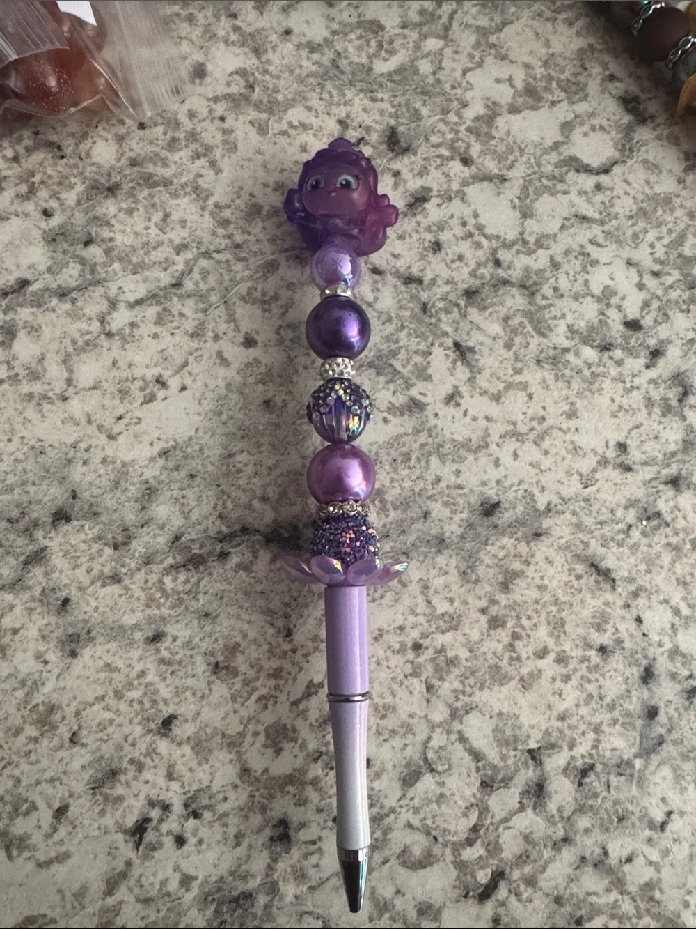 NWOT Disney Doorables Aurora Beaded Pen Handmade by Me